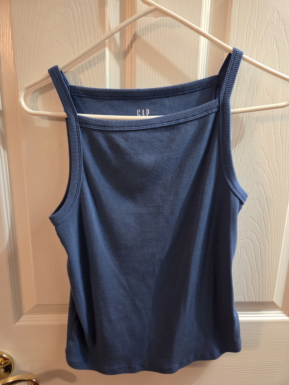 GAP Dusty Blue Ribbed Tank